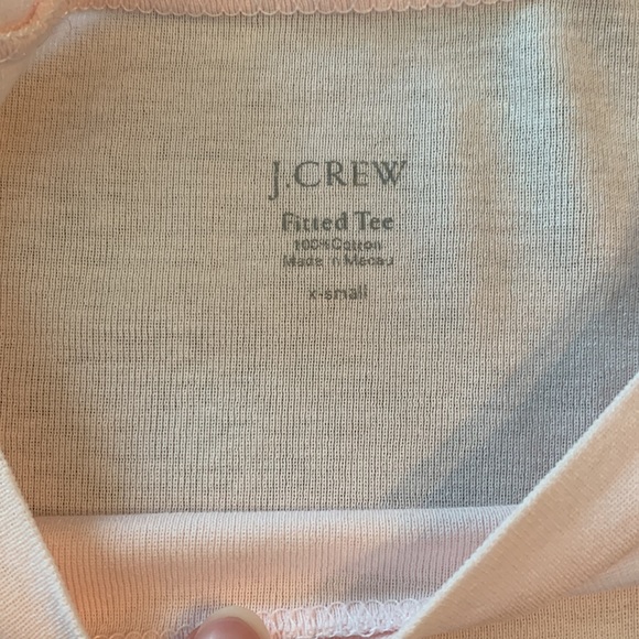J. Crew light pink Fitted Tee XS - Picture 2 of 3